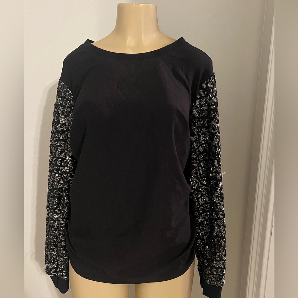 Long Sleeved Sequin Top